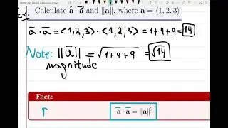 10.3 The Dot Product (Scalar Product)