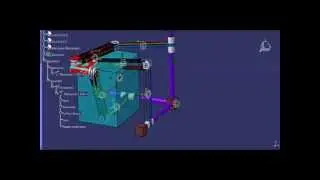 3 DOF Translational Parallel Manipulator designed in CATIA