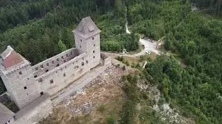 Hrad Kašperk a kostel sv.Mikuláše