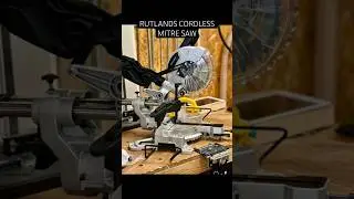 NEW Rutlands Cordless Mitre Saw Introduction👍 #woodworking #diy #mitresaw e