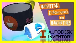✅ Como insertar calcomanía o imagen a un pieza de INVENTOR || CON TRANSPARENCIA