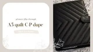 A5 PLANNER FLIP // quilted cloth + paper dupe