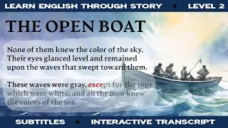 The Open Boat by Stephen Crane | Level 2 | Learn English Through Story Classics