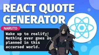 Build a Quote Generator in REACT JS | A React JS Beginner Project