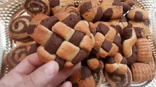 💣💥Preparation of 8 form pesochniy cookie!! Приготовление 8 форм песочного печенья!!