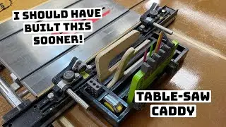 Shop Organization! Using Table Saw Accessories Has Never Been Easier With The Magnetic Fence Caddy!