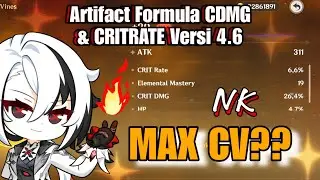 Artifact Formula CDMG & CRITRATE Versi 4.6 Genshin Impact