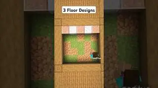 Minecraft 3+ Floor Designs⚒️ #shorts
