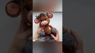 Короткий видеообзор МК Бычок Марик. Символ 2021года. Вяжем крючком. Амигуруми. Мастер класс крючком.