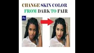 Convert Dark to fair skin in Photoshop||काली फोटो को गोरा कैसे करे|| Photoshop tutorial ||
