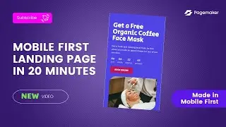 How To Create Mobile-First Landing Page in 20 Minutes
