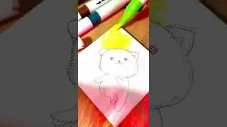 Туториал 🫵🏻как рисовать ✍️ Котика😻#масте#art #рисование #рисоватьпросто #рисунок #drowing