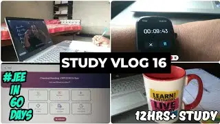 A day in the life of jee 2023 aspirant || 12hrs+ study ☺️✨