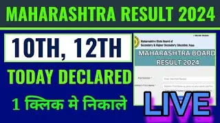 Maharashtra board 10th 12th result 2024 kaise dekhen, MSBSHSE 10th 12th result 2024 kaise check Kare
