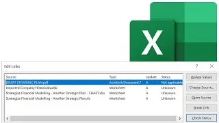 Why can't I kill the Excel External Links?