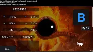 osu! | Libera - Ne Obliviscaris 12.6* [89% acc] 1.4x speed (RX)