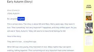 Early Autumn (Story)