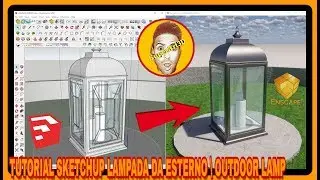 TUTORIAL SKETCHUP LAMPADA DA ESTERNO \ OUTDOOR LAMP