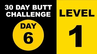 30 DAY BUTT challenge Day 6️⃣  - Level 1 🟡 hot to gain gluteus #p4p