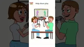 Impossible Date 2 Help Them Play 🎮😄 #shorts #animação #game