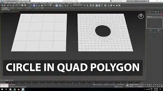 How to make round circle in quad polygon 3ds max