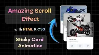 Amazing Scroll Effect with HTML & CSS | Sticky Card Animation