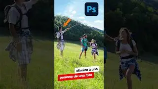 ✨ Elimina a Una Persona de Una Foto en Photoshop