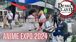 I played Demon Slayer in the Anime Expo Line