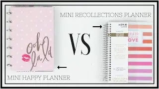 Mini Happy Planner VS Mini Recollections Planner | At Home With Quita