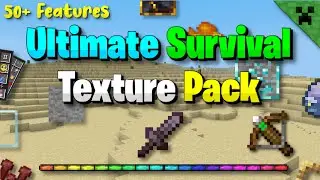 Ultimate Survival Texture Pack V1 | Useful MCBE Pack