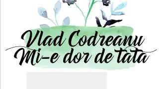 VLAD CODREANU - MI-E DOR DE TATA