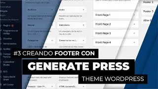 Diseño web #3: ✅ Creando un FOOTER con GENERATEPRESS theme [Wordpress]