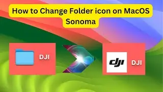 How to change folder icon on MacOS Sonoma