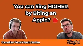 How to Sing Higher with one bite of an Apple #onlinesinginglessons w/ #CanadianVocalCoach Jordan