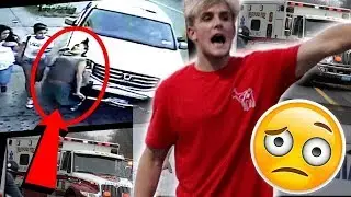 Jake paul runs over Jake Paulers during Hurricane Harvey *ON CAMERA* (fan gets Rushed to Hospital)