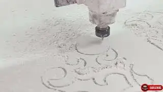 WPC Wood Cutting Cnc  Machine  Decorative Jaali Design Cutting  Cnc #SameerGraphics#AlSameerofficial