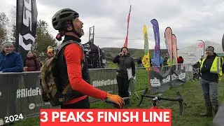 3 PEAKS CYCLO-CROSS FINISH LINE AT HELWITH BRIDGE 2024