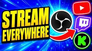 How To Multistream With OBS for FREE (YouTube, Twitch & Kick)