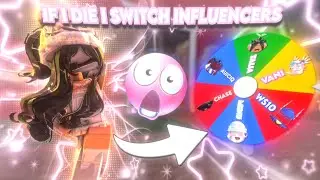 MM2 But If I DIE, I SWITCH Roblox influencers.. 👀 (Murder Mystery 2)