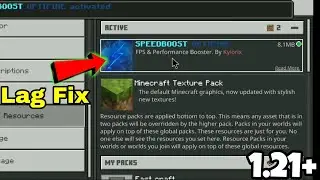 How to FIX LAG in Minecraft Bedrock 1.21! (EASY Tutorial)