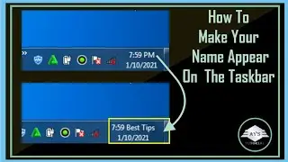 How to make your name appear in the Taskbar | Computer basics and Tricks Tutorial