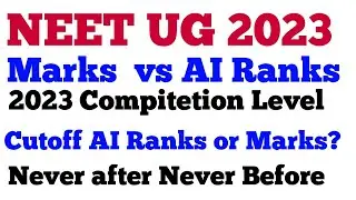 NEET 2023 Cutoff AI Ranks vs Marks ? | NEET 2023 NEW TOOLS @JaipalLande