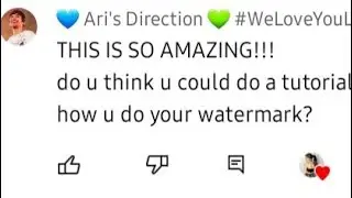 watermark tutorial for @AriDirectionEditing yw!