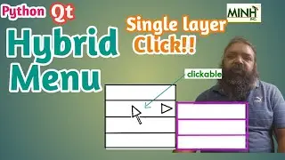 Hybrid Context Menu in Qml (Single Layer) | Python Qt | Pyside6