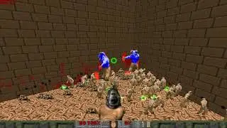 Doom infighting 2 baronlord vs 100 hellknight