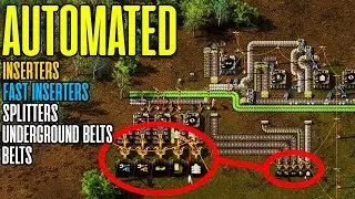 Factorio Automated Essentials - Automated Inserters, Belts and Splitters #3