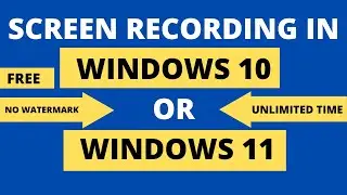 How To Record Screen in Windows 10 and Windows 11 | Best Screen Recorder For Laptop 2022