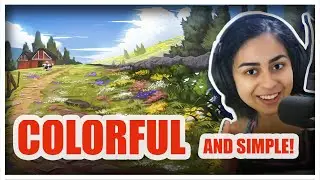 LEARN TO PAINT/DRAW BACKGROUNDS ONCE FOR ALL step by step for begginers✨Art Tutorial Photoshop