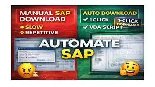 Stop Downloading SAP Reports Manually — Automate SAP with VBA