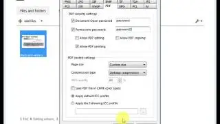 PDF Security Settings